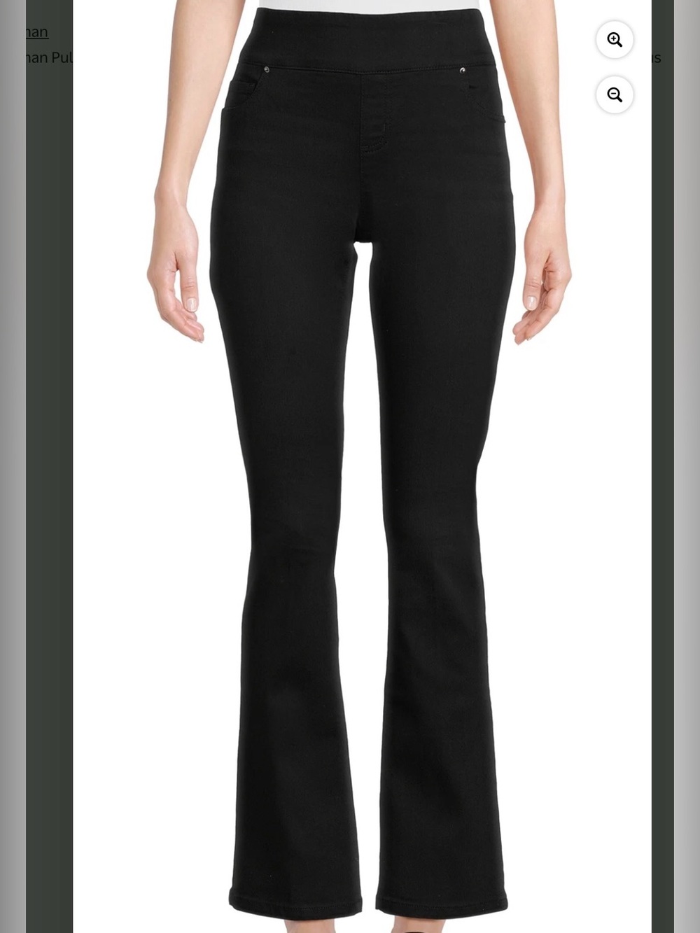 The Pioneer Woman Black Stretch Pull On Bootcut Jeans Womens Large 12-14 NWT